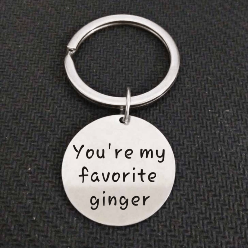 You're My Favorite Ginger Keychain Gift for Boyfriend