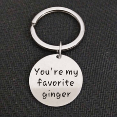 You're My Favorite Ginger Keychain Gift for Boyfriend