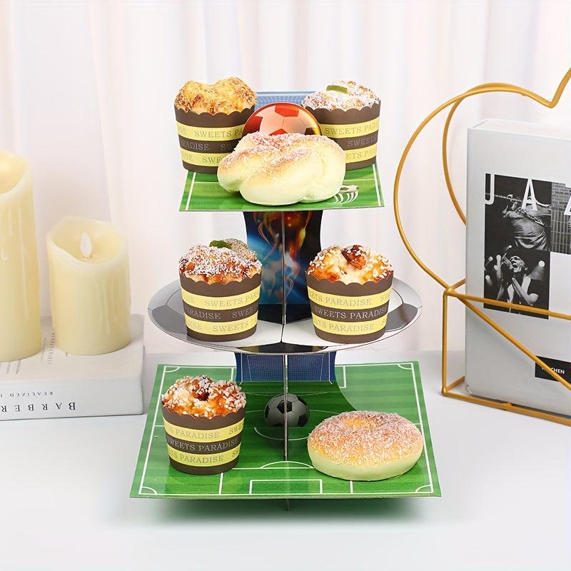 Football Paper Cake Rack Birthday Party Supplies