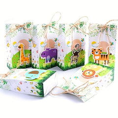 12pcs Animal Box Party Supplies Birthday Wedding Candy Bag