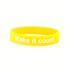6 Styles Challenge Motivative Silicone Bracelet, Be Strong Quote, Party Favors