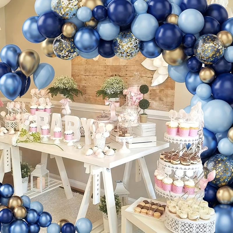 Navy Balloon Garland Arch Kit with Metallic and Macaron Balloons
