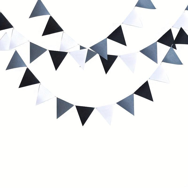 Grey Felt Pennant Banners for Carnival Theme Rainbow Birthday Party