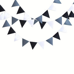 Grey Felt Pennant Banners for Carnival Theme Rainbow Birthday Party
