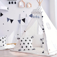 Grey Felt Pennant Banners for Carnival Theme Rainbow Birthday Party