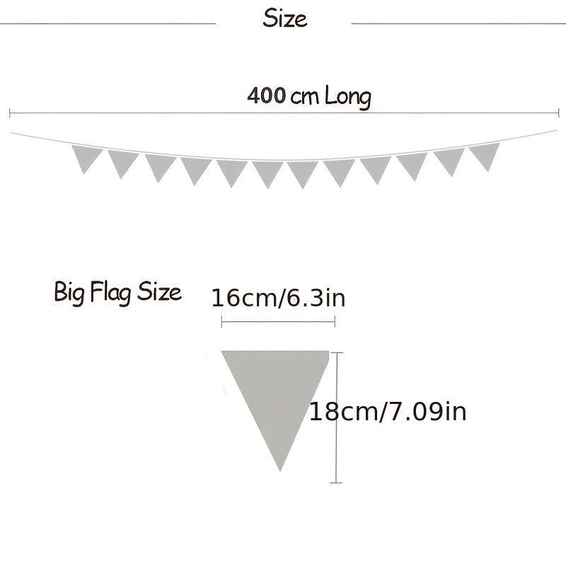 Grey Felt Pennant Banners for Carnival Theme Rainbow Birthday Party