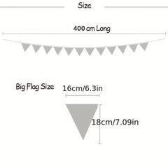 Grey Felt Pennant Banners for Carnival Theme Rainbow Birthday Party