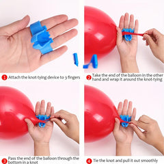 5pcs Balloon Knotters for Parties Easy Tie Tool for Balloons and Decorations