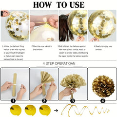 Green Golden Birthday Party Decorations For Boy Girls Men W