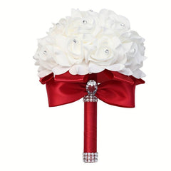 1pc Simulation Roses Bouquet for Wedding Decor