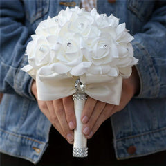 1pc Simulation Roses Bouquet for Wedding Decor