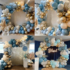 122pcs Dusty Balloons Arch Garland Kit Retro Nude Balloon Decoration