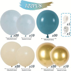 122pcs Dusty Balloons Arch Garland Kit Retro Nude Balloon Decoration