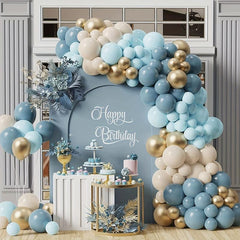 122pcs Dusty Balloons Arch Garland Kit Retro Nude Balloon Decoration
