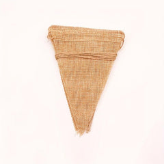 12pcs DIY Burlap Triangle Flag Retro Wedding Party Decoration