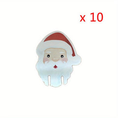 10pcs Christmas Wine Glass Insert Card Christmas Hat Wine Glass Card