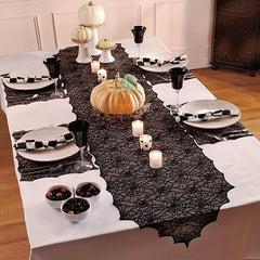 Halloween Spider Web Lace Table Runner 45 72 X 182 88 Cm