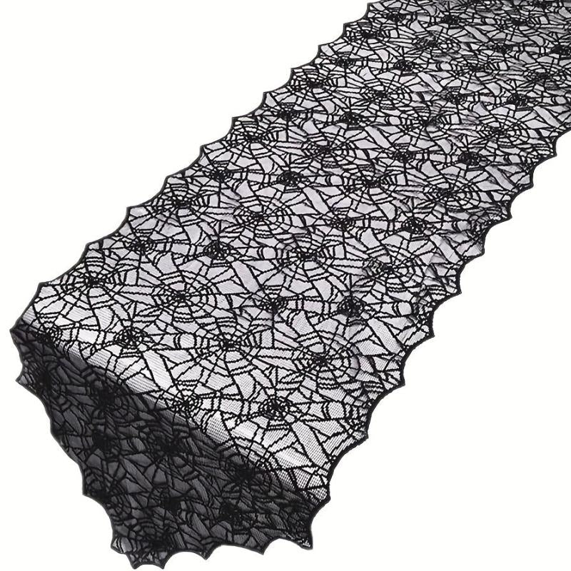 Halloween Spider Web Lace Table Runner 45 72 X 182 88 Cm