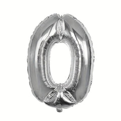 1pc 30 inch Silvery Number Aluminum Film Balloon Decoration Supplies