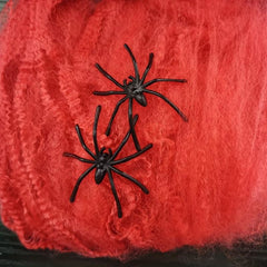 Halloween Spider Web Decoration Props with Small Spiders