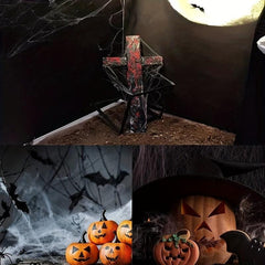 Halloween Spider Web Decoration Props with Small Spiders