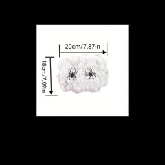 Halloween Spider Web Decoration Props with Small Spiders