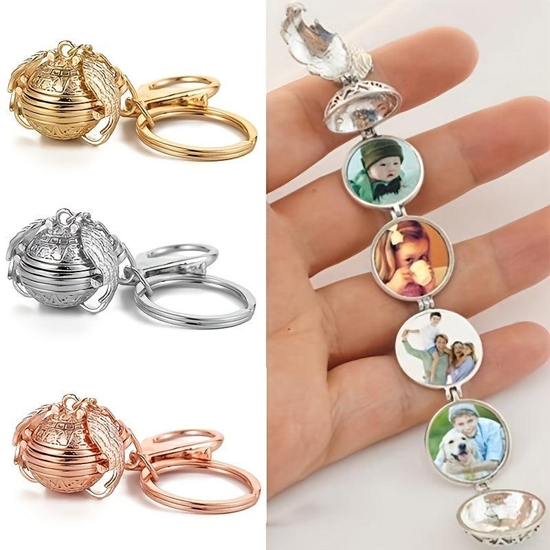 Angel Wings Keychain Memorial Jewelry Gift for Couples and Mothers