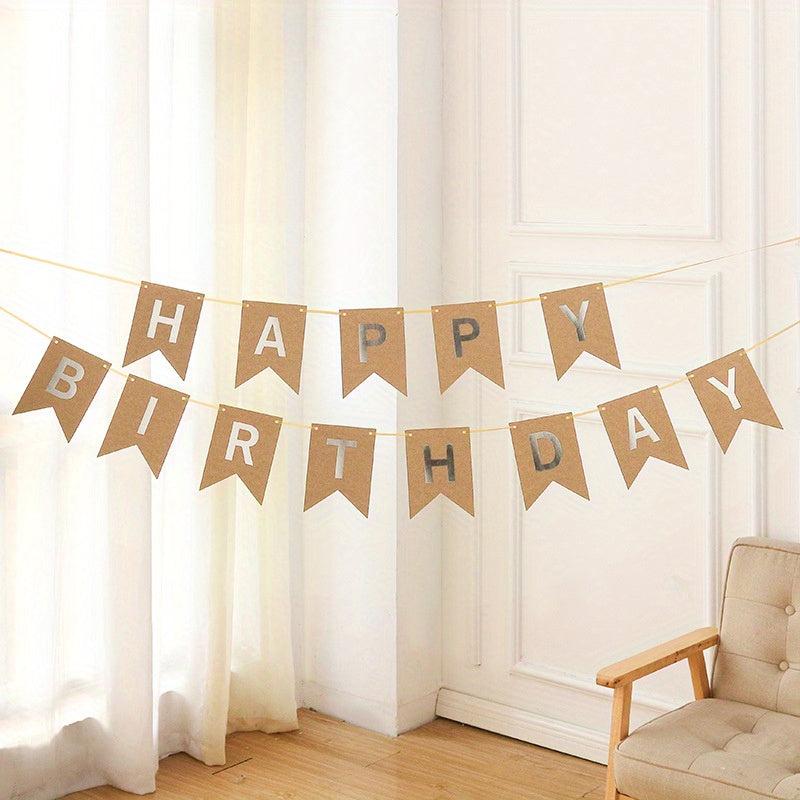 Happy Birthday Banner Party Decoration Supplies