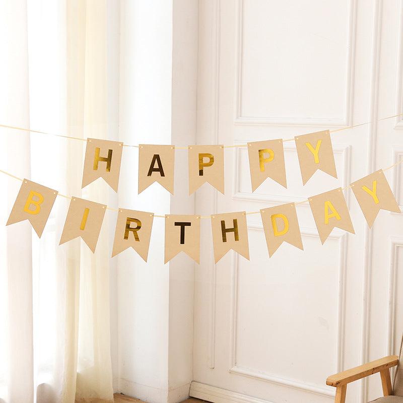 Happy Birthday Banner Party Decoration Supplies