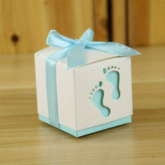 25pcs Footprint Candy Box Wedding Gift Bag Party Favors Birthday Decor