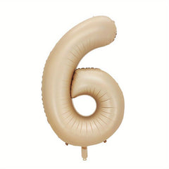 Caramel Number Balloons Happy Birthday Wedding Anniversary Baby Shower
