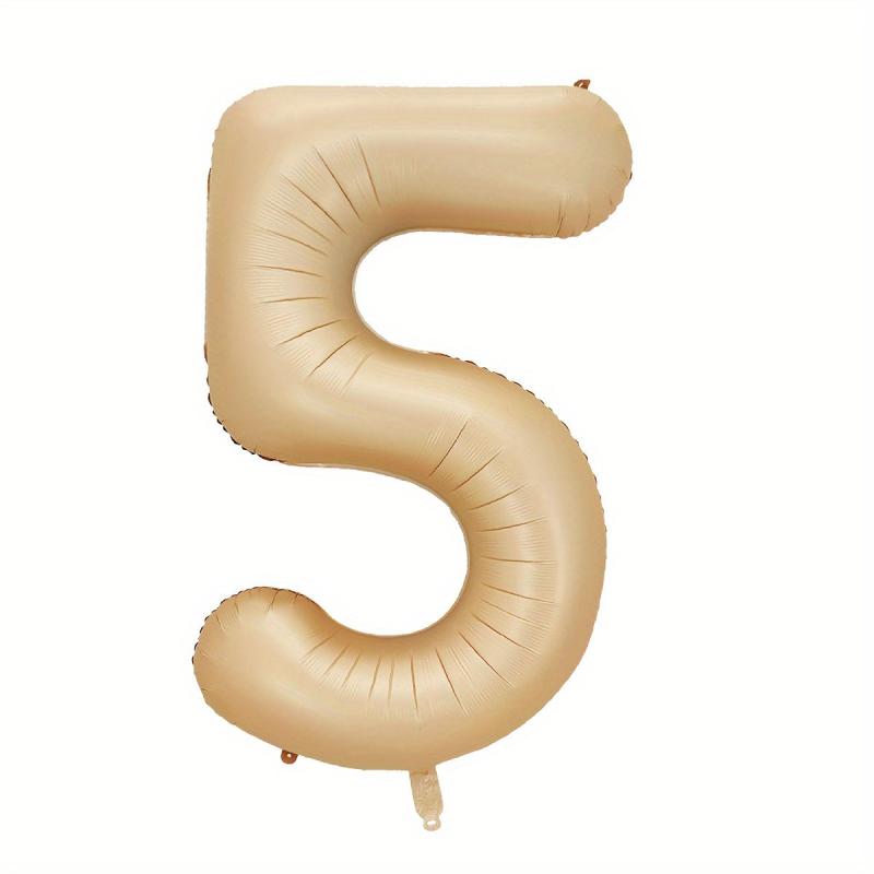 Caramel Number Balloons Happy Birthday Wedding Anniversary Baby Shower