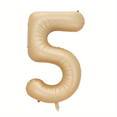 Caramel Number Balloons Happy Birthday Wedding Anniversary Baby Shower