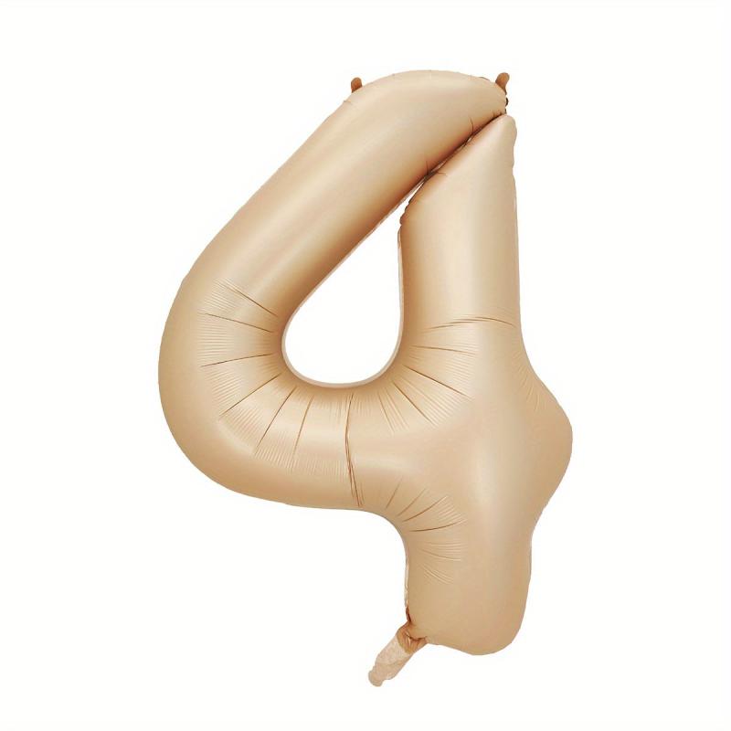 Caramel Number Balloons Happy Birthday Wedding Anniversary Baby Shower