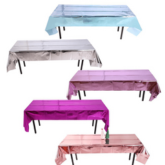 Golden Glitter Foil Tablecloth for Weddings Birthdays