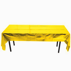 Golden Glitter Foil Tablecloth for Weddings Birthdays