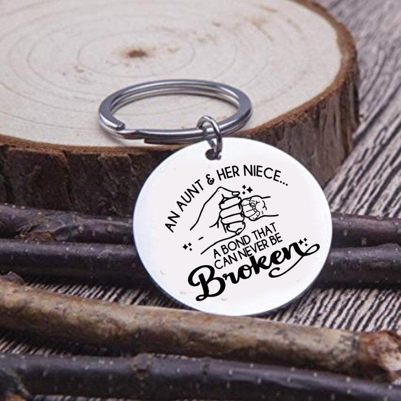 Aunt Niece Keychain - The Love Between Aunt And Niece Keyring