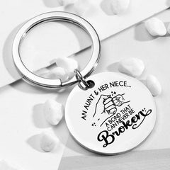Aunt Niece Keychain - The Love Between Aunt And Niece Keyring
