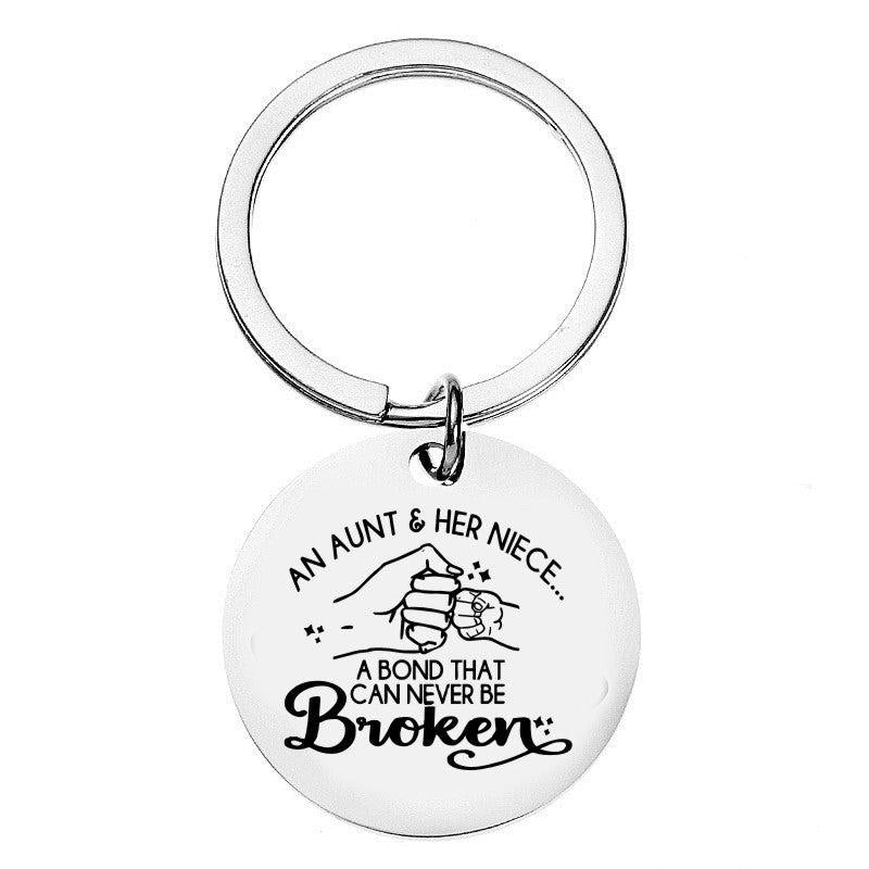 Aunt Niece Keychain - The Love Between Aunt And Niece Keyring
