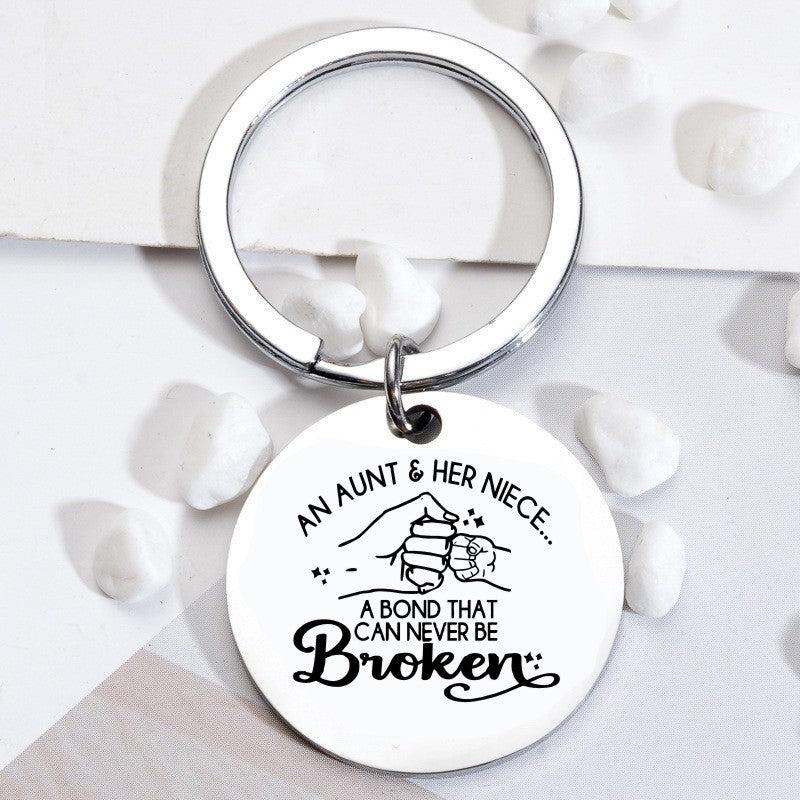 Aunt Niece Keychain - The Love Between Aunt And Niece Keyring
