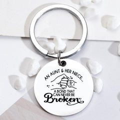 Aunt Niece Keychain - The Love Between Aunt And Niece Keyring