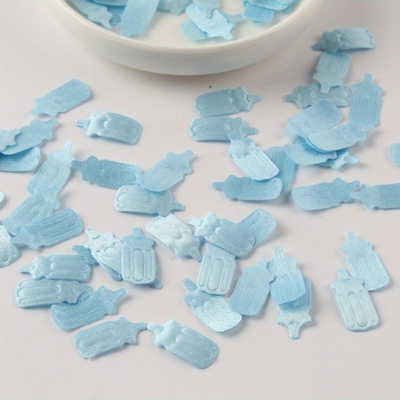 100pcs Sponge Cloth Foot Bib Baby Bottle Confetti Pacifier DIY