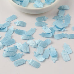 100pcs Sponge Cloth Foot Bib Baby Bottle Confetti Pacifier DIY