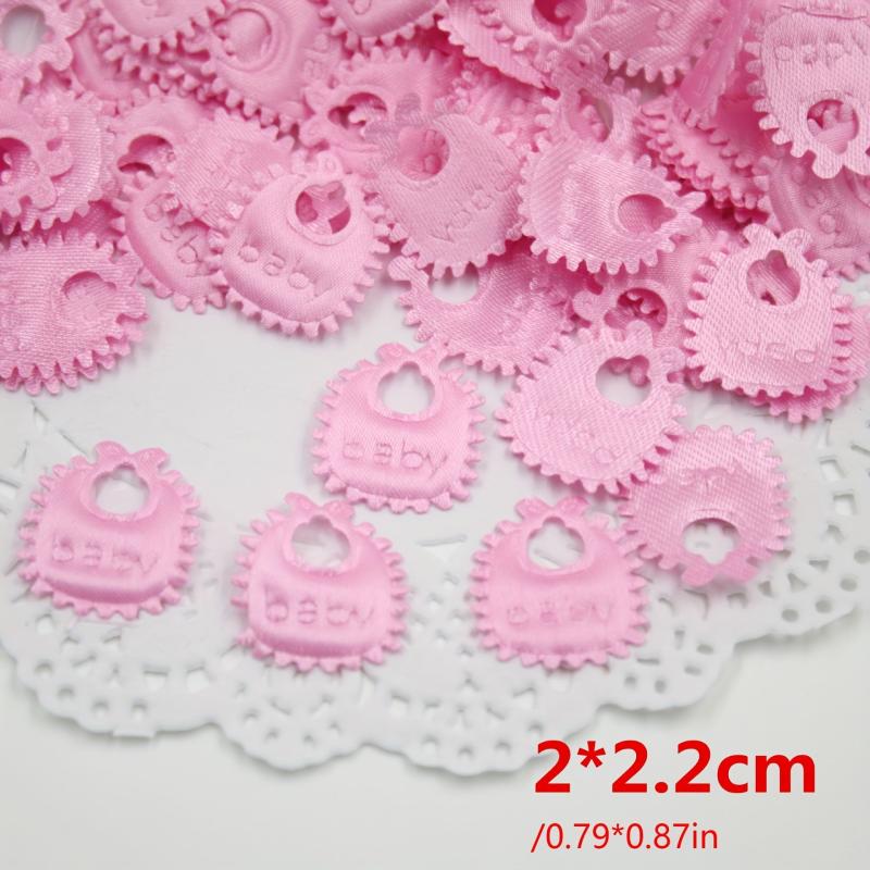 100pcs Sponge Cloth Foot Bib Baby Bottle Confetti Pacifier DIY