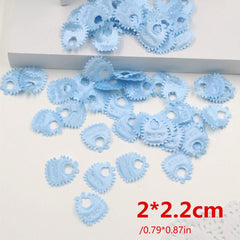 100pcs Sponge Cloth Foot Bib Baby Bottle Confetti Pacifier DIY