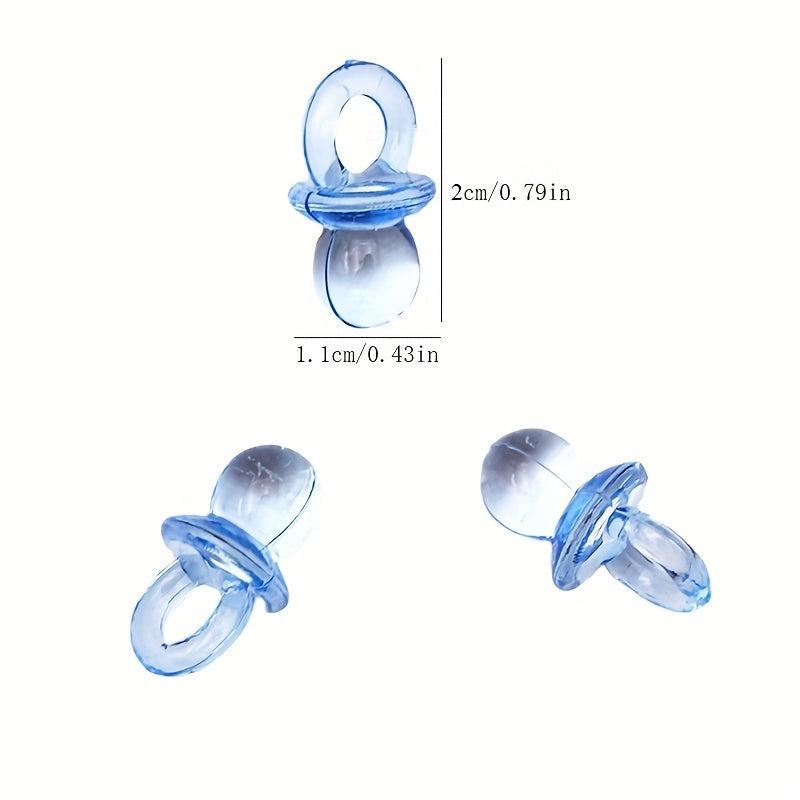 100pcs Sponge Cloth Foot Bib Baby Bottle Confetti Pacifier DIY
