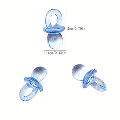 100pcs Sponge Cloth Foot Bib Baby Bottle Confetti Pacifier DIY