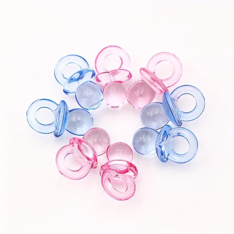 100pcs Sponge Cloth Foot Bib Baby Bottle Confetti Pacifier DIY