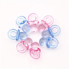 100pcs Sponge Cloth Foot Bib Baby Bottle Confetti Pacifier DIY