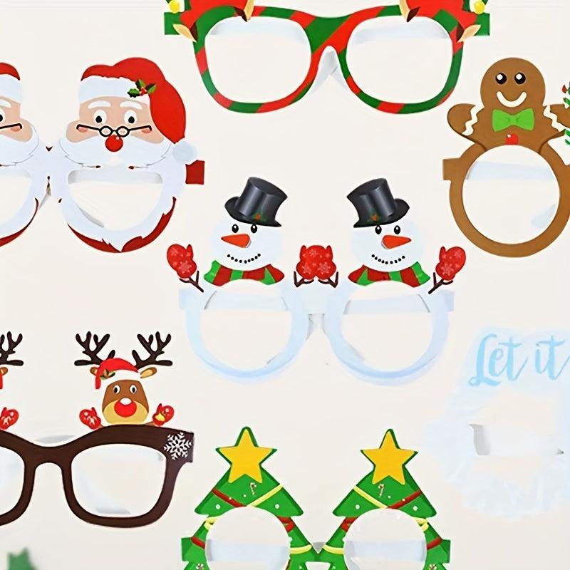 9pcs Festive Glasses for Christmas Birthdays Weddings and Parties